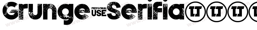 Grunge Serifia字体转换